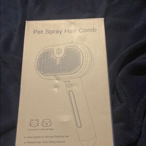 Pet Spray Hair Comb - White